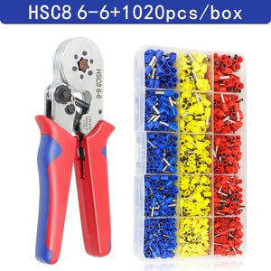 Planet Gates Russian Federation / HSC8 6-6 1020H Tubular Terminal Crimping Pliers HSC8 6-4/6-6/16-6（max 0.08-16mm²）wire mini Ferrule crimper tools YEFYM Household electrical kit