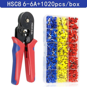 Planet Gates Russian Federation / HSC8 6-6A 1020H Tubular Terminal Crimping Pliers HSC8 6-4/6-6/16-6（max 0.08-16mm²）wire mini Ferrule crimper tools YEFYM Household electrical kit