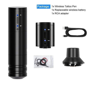 Planet Gates Russian Federation / KIT 1 Wireless Tattoo Pen Machine Powerful Coreless DC Motor Fast Charging 2400 mAh Lithium Battery for Artist Body
