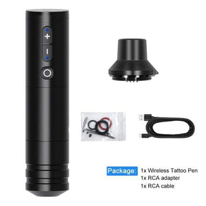 Planet Gates Russian Federation / KIT 4 Wireless Tattoo Pen Machine Powerful Coreless DC Motor Fast Charging 2400 mAh Lithium Battery for Artist Body