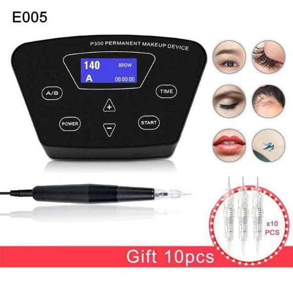Planet Gates Russian Federation / Kit E005 Biomaser Professional Tattoo Machine Rotary Pen For Permanent Makeup Eyebrow Lip Microblading DIY Machine Kit With Tattoo Needle