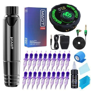 Planet Gates Russian Federation / Metal gray Tattoo Machine Pen Style Kit LCD Dual Power Supply Triple Black 15ml Cartridge Set Permanent PMU Eyeliner Eyebrow Lips