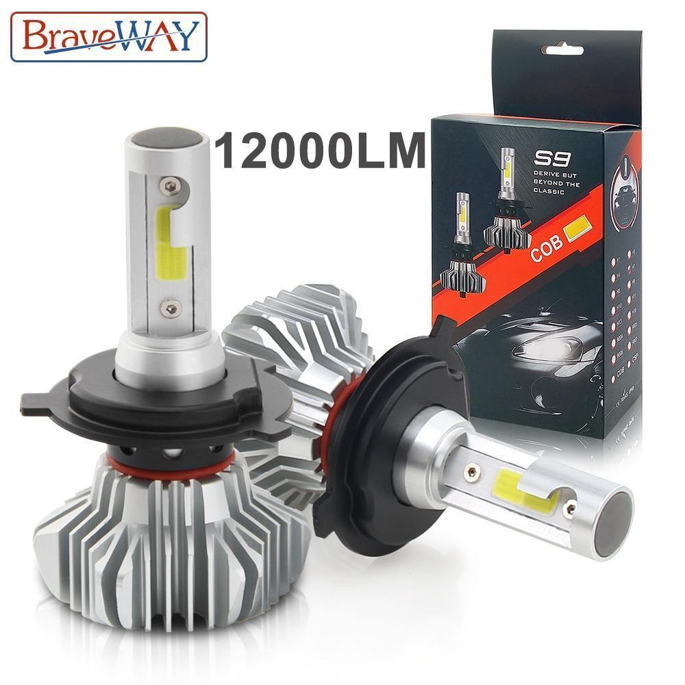 Planet Gates Russian Federation / Purple / H1 LED Car Light H4 H7 H8/H11 9005 9006 H1 BH3 BH4 Headlamp 12000LM 6500K 80W 12V LED Bulb for Auto Led Headlight for Cars