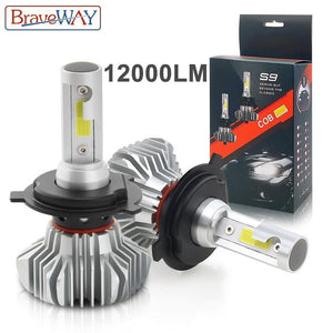 Planet Gates Russian Federation / Purple / H1 LED Car Light H4 H7 H8/H11 9005 9006 H1 BH3 BH4 Headlamp 12000LM 6500K 80W 12V LED Bulb for Auto Led Headlight for Cars