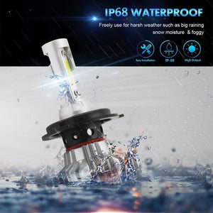 Planet Gates Russian Federation / Purple / H1 LED Car Light H4 H7 H8/H11 9005 9006 H1 BH3 BH4 Headlamp 12000LM 6500K 80W 12V LED Bulb for Auto Led Headlight for Cars