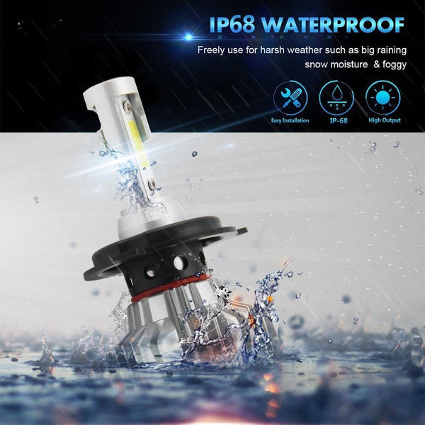 Planet Gates Russian Federation / Purple / H1 LED Car Light H4 H7 H8/H11 9005 9006 H1 BH3 BH4 Headlamp 12000LM 6500K 80W 12V LED Bulb for Auto Led Headlight for Cars