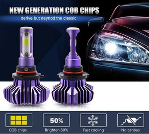 Planet Gates Russian Federation / Purple / H1 LED Car Light H4 H7 H8/H11 9005 9006 H1 BH3 BH4 Headlamp 12000LM 6500K 80W 12V LED Bulb for Auto Led Headlight for Cars