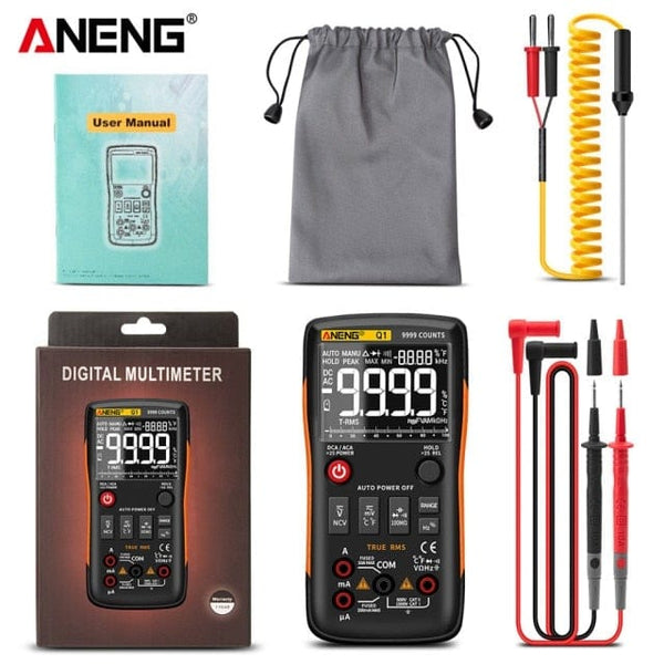 Planet Gates Russian Federation / Q1 Orange ANENG Q1 Digital Multimeter 9999 Analog Tester True RMS Professional Multimetro DIY Transistor Capacitor NCV Testers Lcr Meter