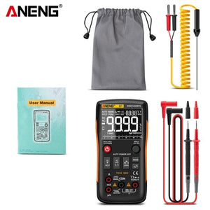 Planet Gates Russian Federation / Q1 Orange min ANENG Q1 Digital Multimeter 9999 Analog Tester True RMS Professional Multimetro DIY Transistor Capacitor NCV Testers Lcr Meter