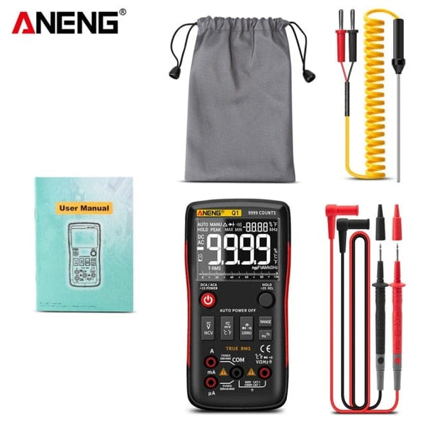 Planet Gates Russian Federation / Q1 Red min ANENG Q1 Digital Multimeter 9999 Analog Tester True RMS Professional Multimetro DIY Transistor Capacitor NCV Testers Lcr Meter