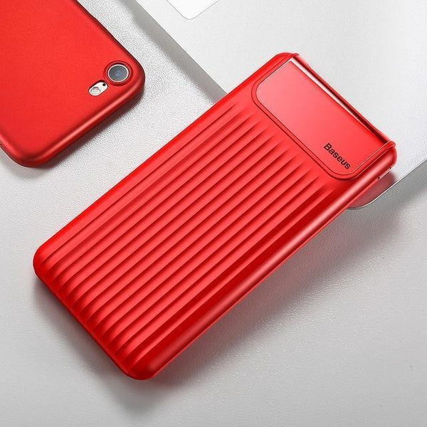Planet Gates Russian Federation / Red Baseus 10000mAh LCD Quick Charge 3.0 Dual USB Power Bank For iPhone X 8 7 6 Samsung S9 S8 Xiaomi Powerbank Battery Charger QC3.0