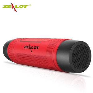 Planet Gates Russian Federation / Red Zealot S1 Portable Bluetooth Speaker Wireless Bicycle Speaker+fm Radio Outdoor Waterproof Boombox Support TF Card,AUX,Flashlight