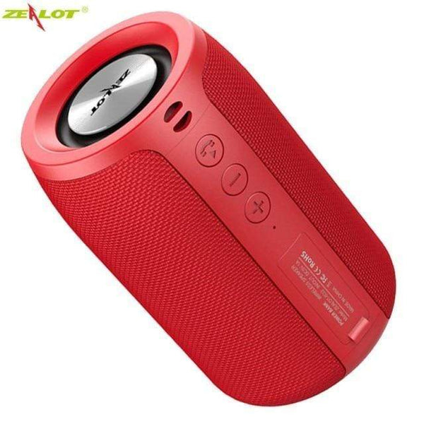 Planet Gates Russian Federation / S32-Red ZEALOT Powerful Bluetooth Speaker Bass Wireless Portable Subwoofer Waterproof Sound Box Support TF, TWS, USB Flash Drive
