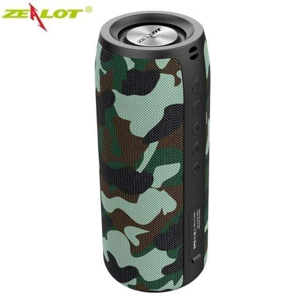 Planet Gates Russian Federation / S51-Rainforest camou ZEALOT Powerful Bluetooth Speaker Bass Wireless Portable Subwoofer Waterproof Sound Box Support TF, TWS, USB Flash Drive