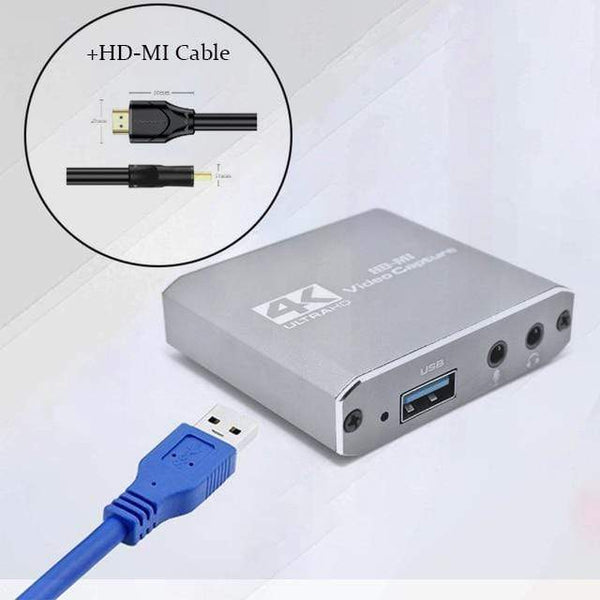 Planet Gates Russian Federation / Silver andHDMI Cable Video Capture Card for Live Streaming 1080P 4K USB3.0 HDMI Video Capture Card Switch Game for PS4 Xbox Recording Box