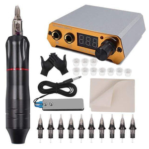 Planet Gates Russian Federation / Tattoo Kit 027 Professional Tattoo Machine Set Rotary Gun Tattoo Pen Needles Sets Permanent Makeup Machine Accessories Body Art Tattoo Supply
