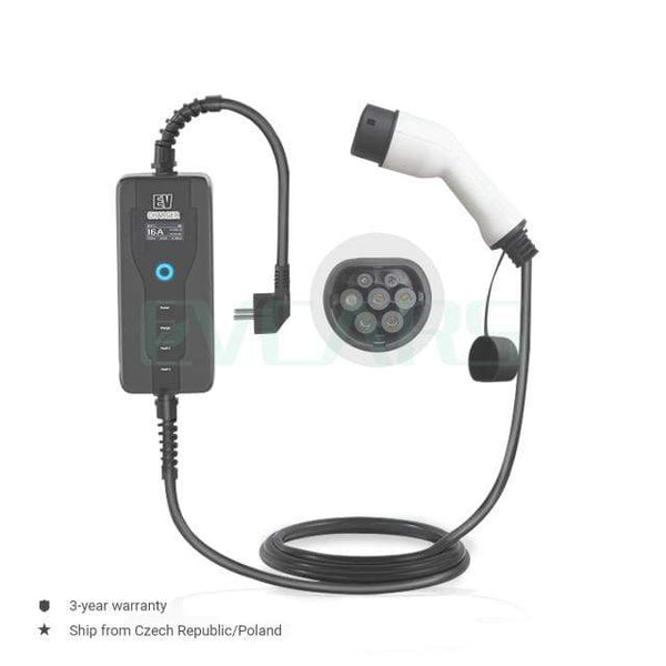 Planet Gates Russian Federation / Type 2 5 m Portable EV Charger Level 2  J1772  Type 2  EVSE Controlle Electric Car Charging Stations 16A  230V Home Wallbox For Zoe Leaf