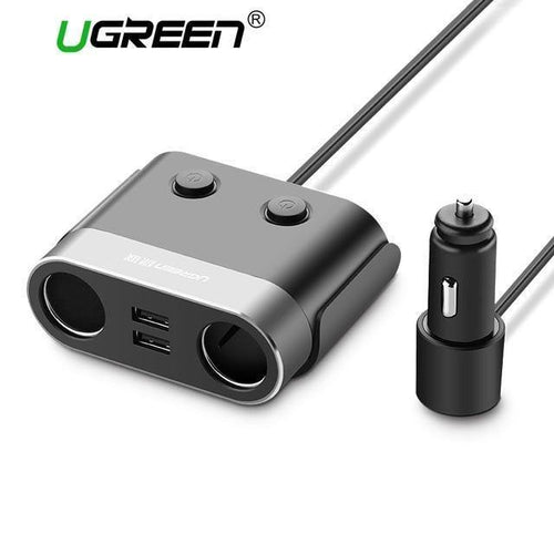 Planet Gates Russian Federation / universal Ugreen Dual USB Car Charger Support Car Recorder Universal Mobile Phone Car-Charger with Expander charger for iPhone 6S Samsung