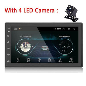 Planet Gates Russian Federation / With 4 LED Camera 2din Car Radio Android multimedia player Autoradio 2 Din 7'' Touch screen GPS Bluetooth FM WIFI auto audio player stereo