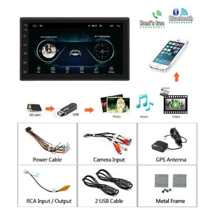 Planet Gates Russian Federation / Without Rear Camera 2din Car Radio Android multimedia player Autoradio 2 Din 7'' Touch screen GPS Bluetooth FM WIFI auto audio player stereo