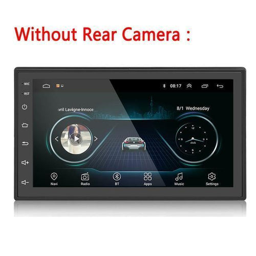 Planet Gates Russian Federation / Without Rear Camera 2din Car Radio Android multimedia player Autoradio 2 Din 7'' Touch screen GPS Bluetooth FM WIFI auto audio player stereo