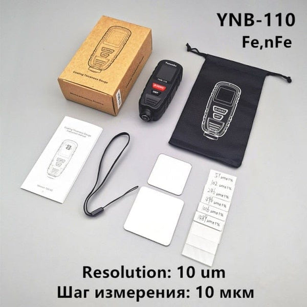Planet Gates Russian Federation / YNB-110 2021 New Yunombo YNB-110/YNB-111 Mini Car Paint Thickness Gauge Coating Thickness Meter Film Thickness Tester Fe nFe Fe+Zn