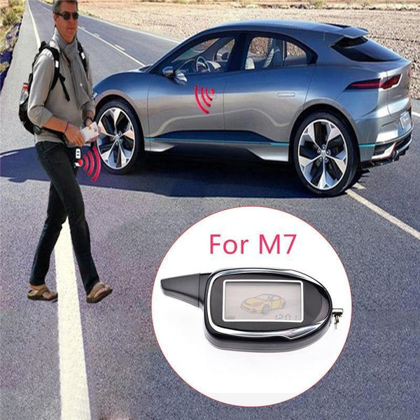 Planet Gates Russian Version 2-way LCD Remote Controller Key Fob Tamarack For Two Way Car Alarm System Scher khan M7 Scher-Khan Magicar7