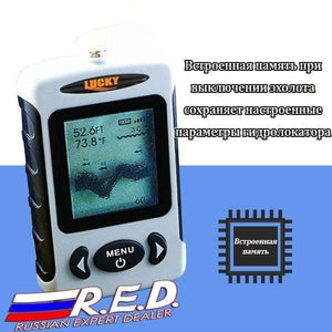 Planet Gates Russian Version Wireless Fish Finder Sonar Sensor 45M Digital Design Nearby Fish Alarm