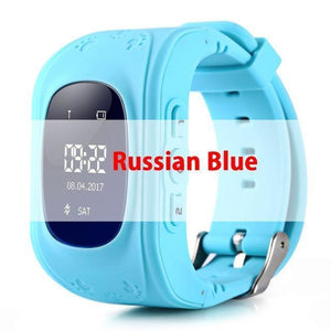 Planet Gates Russion blue GPS smart Kids children's watch SOS call location finder child locator tracker anti-lost monitor baby watch IOS & Android
