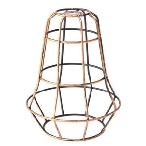 Planet Gates Rust B Smuxi Retro Vintage Industrial Lamp Covers Pendant Trouble Light Bulb Guard Wire Cage Ceiling Hanging Bars Cafe Lamp Shade