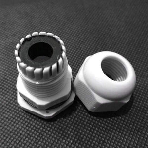 Planet Gates RV Roof Wire Entry Gland Box White Double Hole Roof Wire Entry Gland Box for Motor-home Caravan Boat Yacht