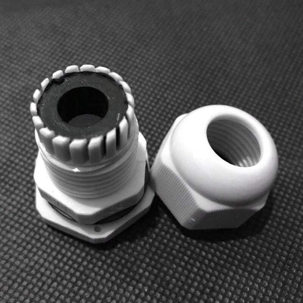 Planet Gates RV Roof Wire Entry Gland Box White Double Hole Roof Wire Entry Gland Box for Motor-home Caravan Boat Yacht