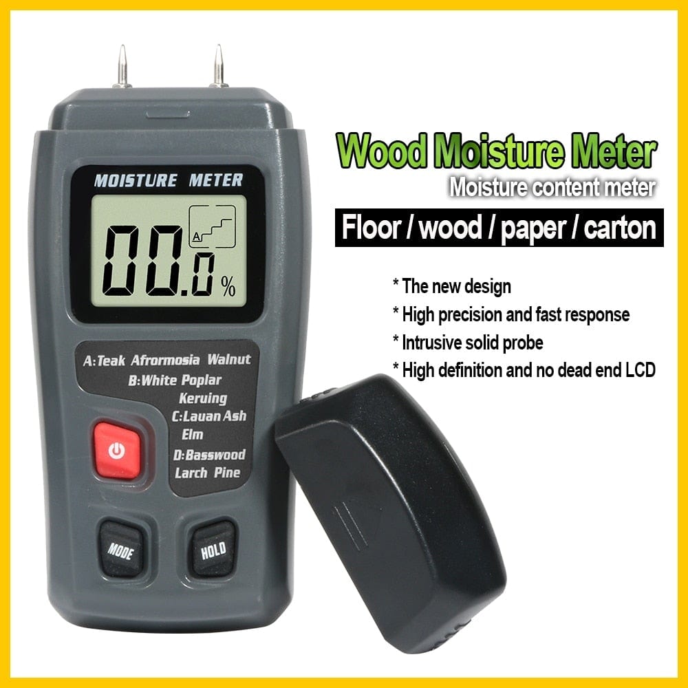 Planet Gates RZ Wood Moisture Meter Hygrometer Timber Damp Detector Tree Density Digital Wood Humidity Tester