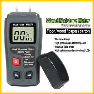 Planet Gates RZ Wood Moisture Meter Hygrometer Timber Damp Detector Tree Density Digital Wood Humidity Tester