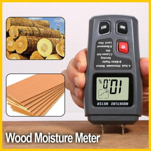 Planet Gates RZ Wood Moisture Meter Hygrometer Timber Damp Detector Tree Density Digital Wood Humidity Tester