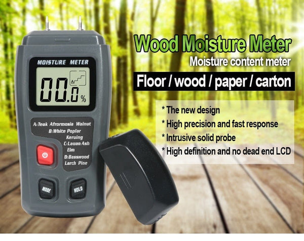 Planet Gates RZ Wood Moisture Meter Hygrometer Timber Damp Detector Tree Density Digital Wood Humidity Tester