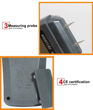 Planet Gates RZ Wood Moisture Meter Hygrometer Timber Damp Detector Tree Density Digital Wood Humidity Tester