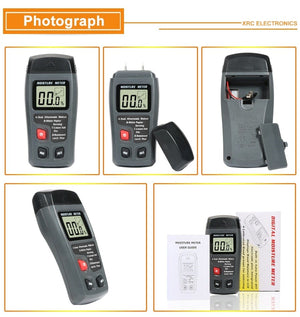 Planet Gates RZ Wood Moisture Meter Hygrometer Timber Damp Detector Tree Density Digital Wood Humidity Tester
