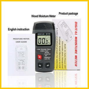 Planet Gates RZ Wood Moisture Meter Hygrometer Timber Damp Detector Tree Density Digital Wood Humidity Tester