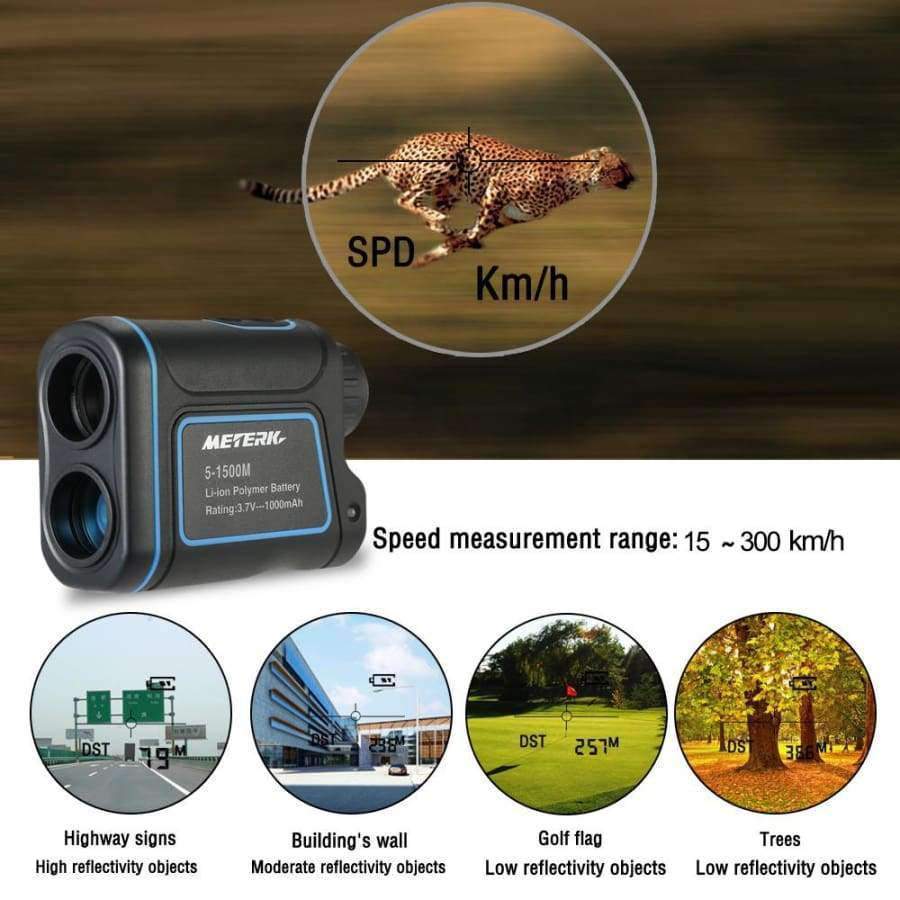 Planet Gates RZ1200S Outdoor Laser Distance Meter Telescope Digital Monocular Rangefinder High-precision Range Finder Distance for Golf Hunting