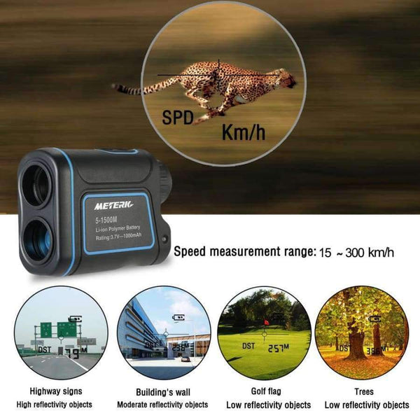 Planet Gates RZ1200S Outdoor Laser Distance Meter Telescope Digital Monocular Rangefinder High-precision Range Finder Distance for Golf Hunting
