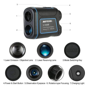 Planet Gates RZ1200S Outdoor Laser Distance Meter Telescope Digital Monocular Rangefinder High-precision Range Finder Distance for Golf Hunting