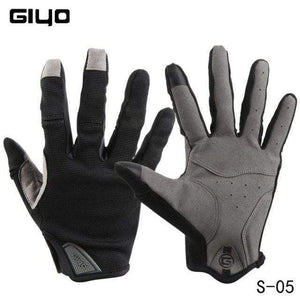 Planet Gates S-05 Black / M Cycling Full Finger Gloves Touch Screen Anti-slip Bicycle Lycra Fabric Mittens Bicicleta Road Bike Long Glove