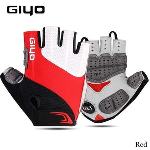 Planet Gates S-10 Red / XS Bicycle Half Finger Gloves Breathable Lycra Fabric Men Women Cycling Gloves Road Bike Riding MTB DH Racing Outdoor Mittens