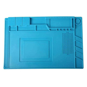 Planet Gates S-130  250mmX350mm Silicone Pad Desk Platform 45x30cm for Soldering Station Iron Phone PC Computer Repair Mat Magnetic Heat Insulation