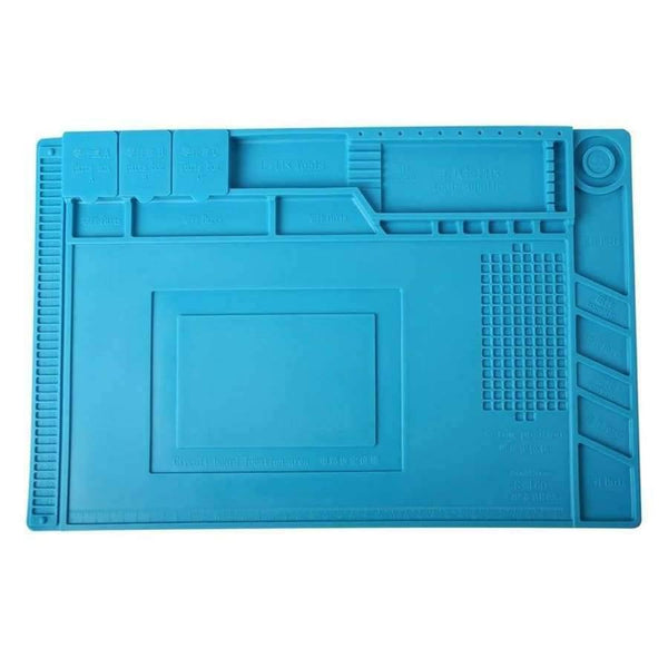 Planet Gates S-130  250mmX350mm Silicone Pad Desk Platform 45x30cm for Soldering Station Iron Phone PC Computer Repair Mat Magnetic Heat Insulation