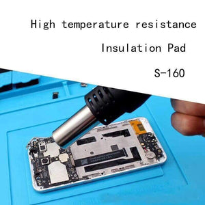 Planet Gates S-160 450x300mm  Heat Insulation Silicone Pad Desk Mat BGA Soldering Station with Screw Position Phone Repair DIY Tool Set