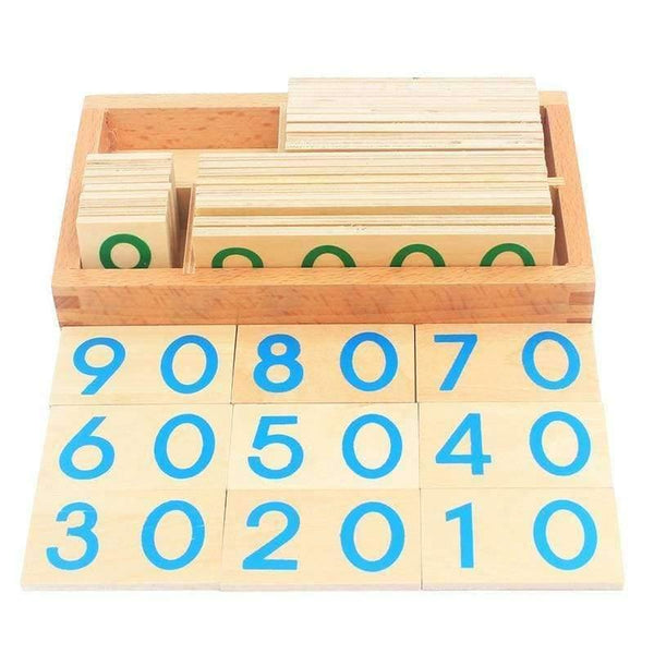 Planet Gates S Baby Toys Montessori Math Toy Small Digital Wooden Cards with Box (Nmuber 1-9000) Educational Early Learning Toys Christmas Gift