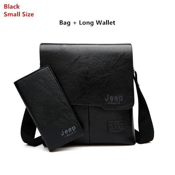 Planet Gates S-Black 1505-8068 Bags Set JEEP BULUO Famous Brand New Fashion Man Leather Messenger Bag Male Cross Body Shoulder Business Bags For Men