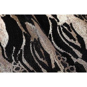 Planet Gates S Bodycon Dress Party Evening Women Sheer Mesh Ruffles Lace Design Midi Bandage Dress Ladies Special Events Slim Sequin Dress